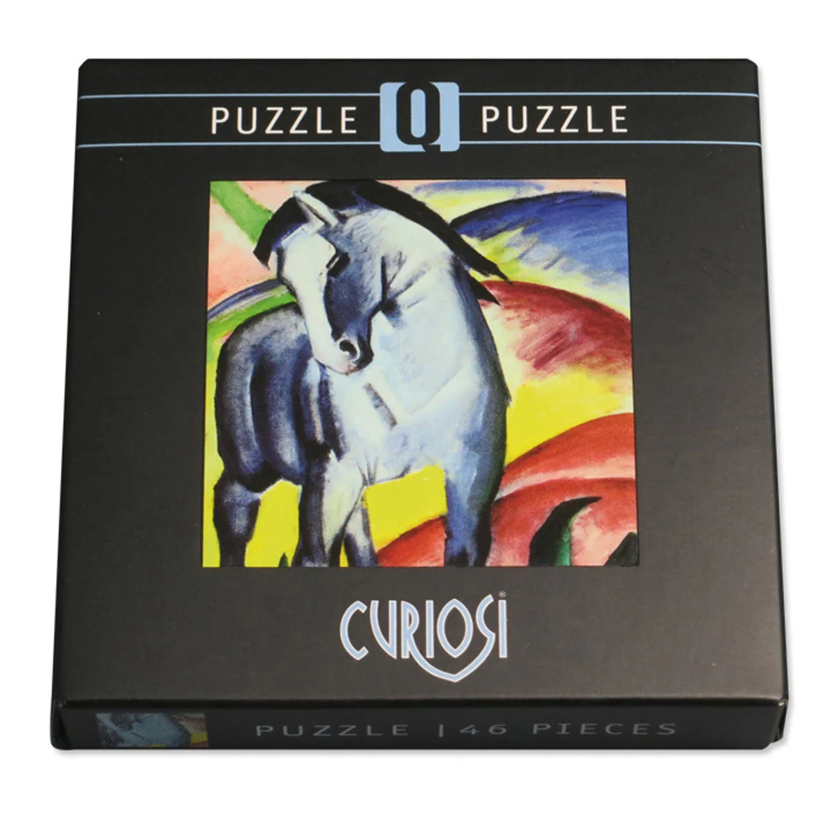 Puzzle Q Art – Blaues Pferd von Franz Marc