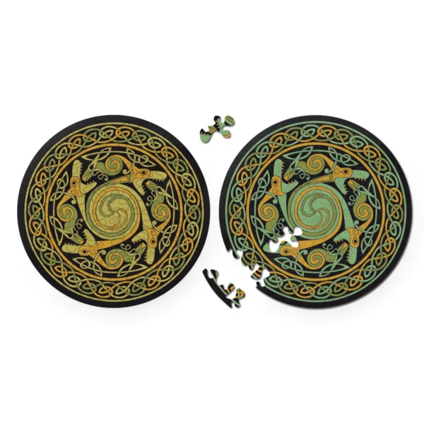 Doppelseitiges Puzzle Drachen – Bild 2
