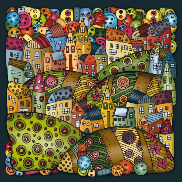 Puzzle Palapeli Bergdorf – Bild 3