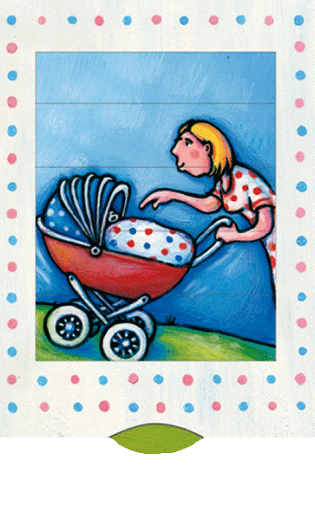 Klappkarte Kinderwagen