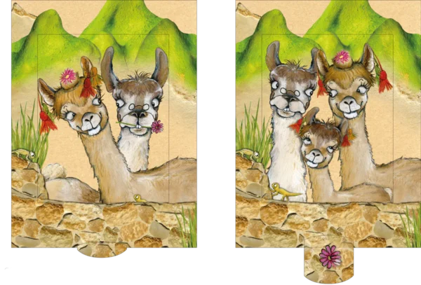 Lebende Karten Lamas – Bild 3