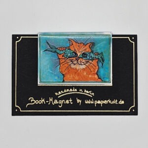 Magnetlesezeichen „ Katzenauge mit Fisch!“