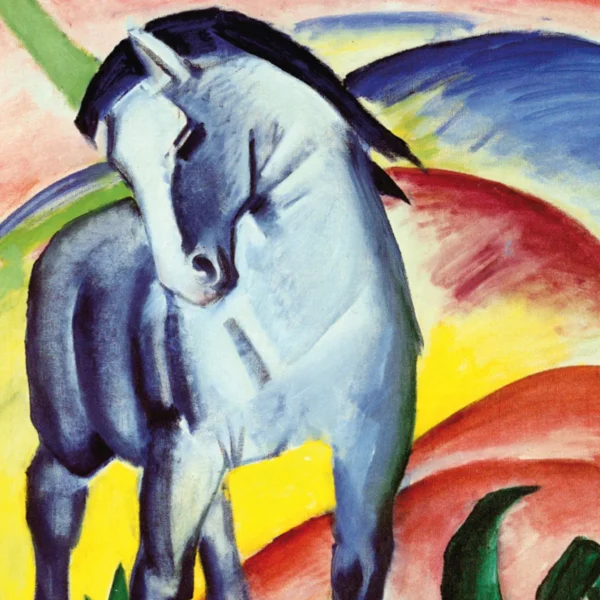Puzzle Q Art - Blaues Pferd von Franz Marc – Bild 3