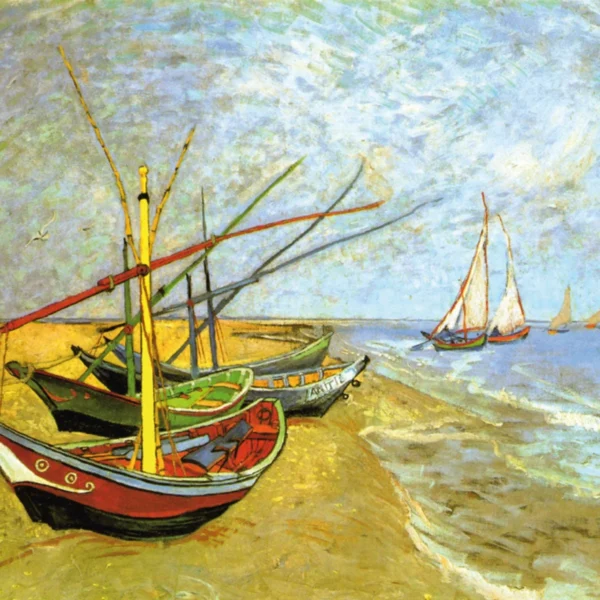 Puzzle Q Art - Boote von Saintes-Maries. Vincent van Gogh – Bild 3