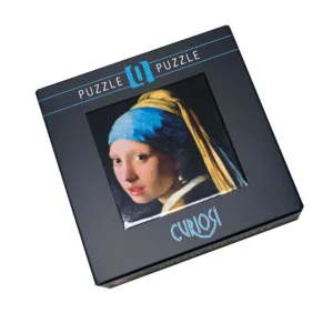 Q-Puzzle-Art „Das Mädchen mit dem Perlenohrring“ von Jan Vermeers