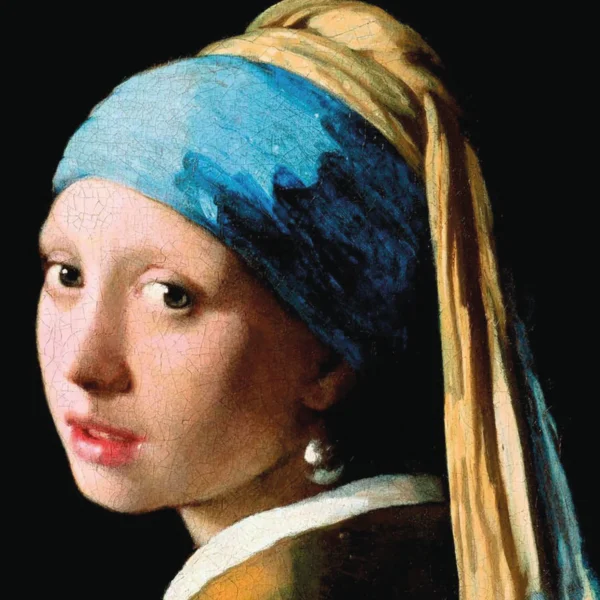 Q-Puzzle-Art „Das Mädchen mit dem Perlenohrring“ von Jan Vermeers – Bild 2