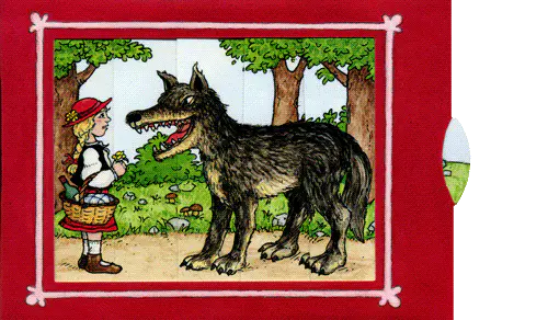 Schiebekarte Wölfchen