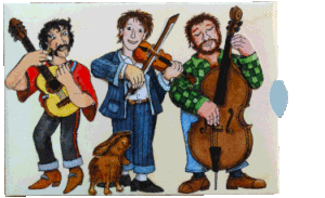 Lebende Karte Musikanten