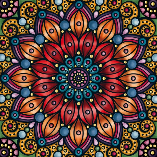 Q- Puzzle GOLD Mandala – Bild 3