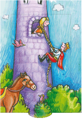 ziehkarte-rapunzel-klappkarte