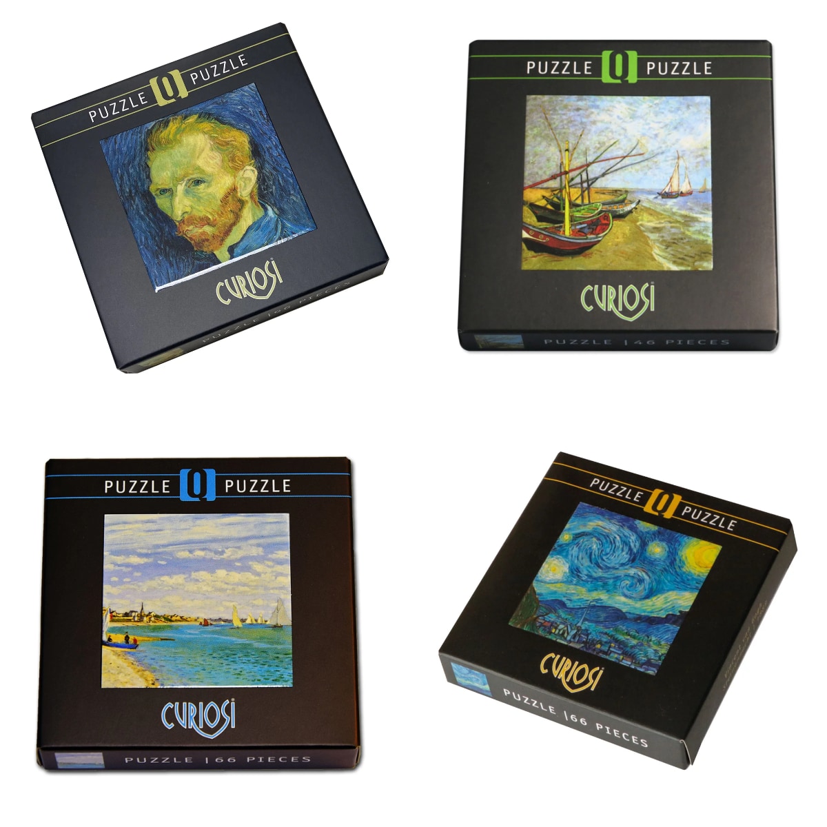 Q Puzzle Set van Gogh – 4er Set