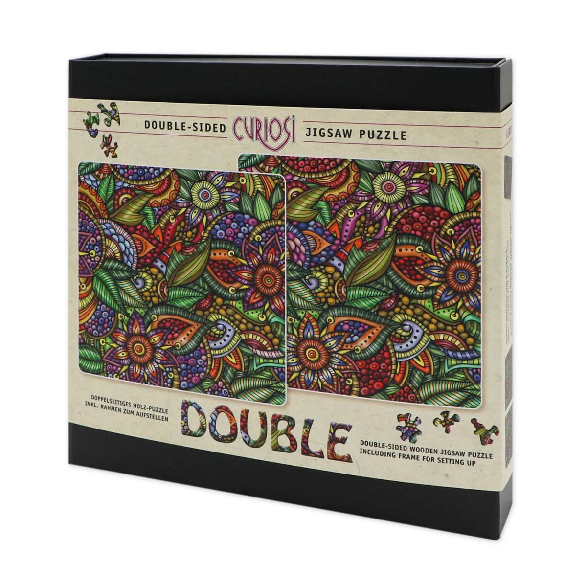 Doppelseitiges Puzzle Double Berry mit Tablett