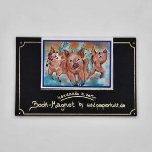 Lesezeichen geflügelte Schweine