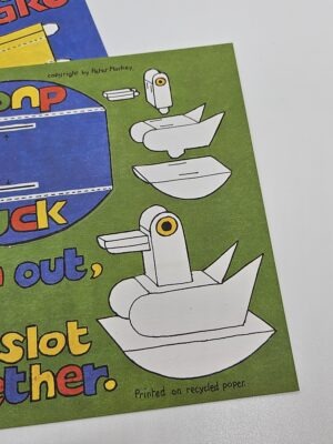 Bastelbogen: Enten Spielzeug