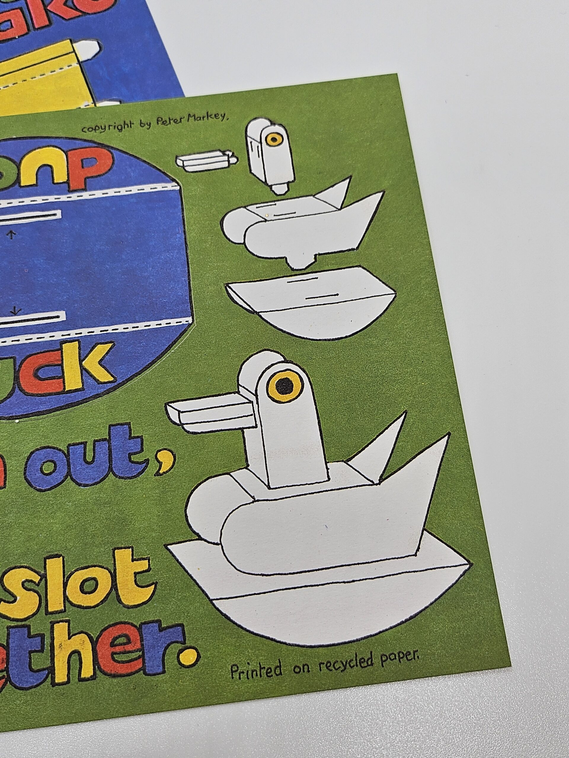 Bastelbogen: Enten Spielzeug