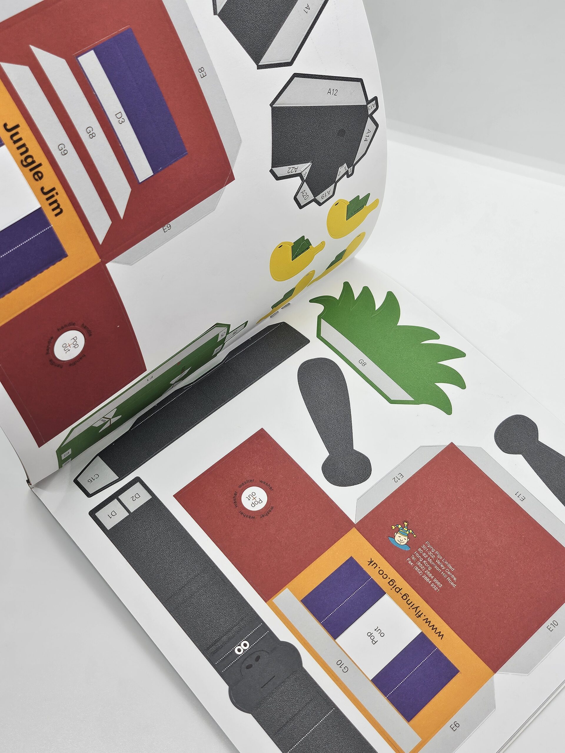Bastelset: "Jungle Jim" Papier-Maschine – Bild 6
